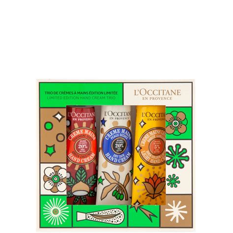 L Occitane Shea Hand Cream Indulgences Trio Gift Set Lookfantastic