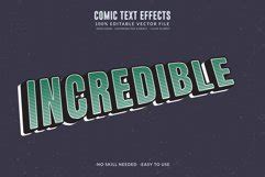 Comic Book Editable Text Effect