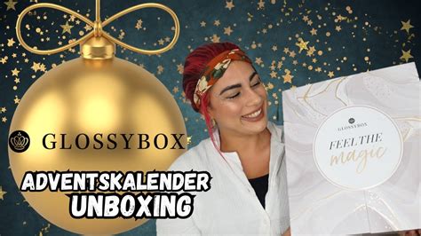 Glossybox Adventskalender Unboxing Adventskalender Unboxing