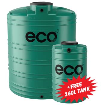 Water Tank Combo 2450Lt Free 260Lt ECO TANKS Cashbuild