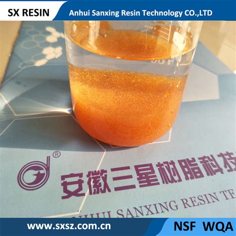 001 8 Styrene Series Gel Strong Acid Cation Exchange Resin Water