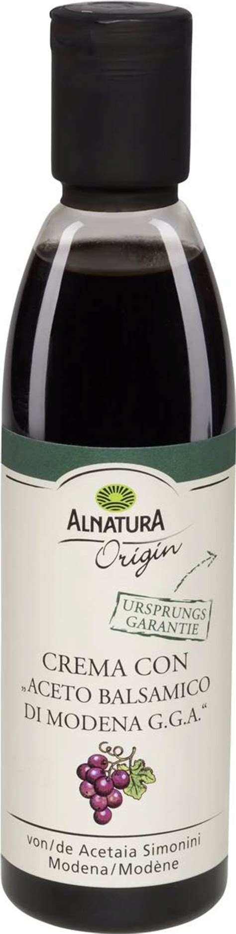 Alnatura Origin Crema Con Aceto Balsamico Di Modena IGP Bio 250 Ml