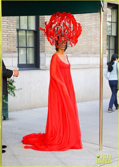 Nicole Ari Parker Steps Out In Bold Red Flag Hat For And Just Like