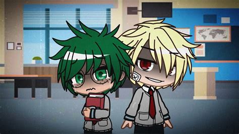 The Nerd And The Bully Bkdk Bakudeku Bnha Mha Gacha Club Skit Youtube