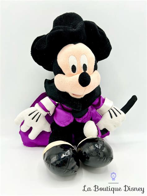 Peluche Mickey Mouse Magicien Disneyland Paris Disney Noir Violet