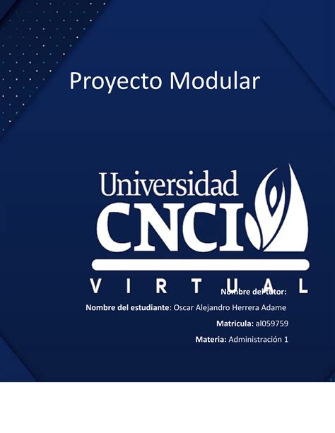 Proyecto Modular Adm M10 Oscar Herrera Proyecto Modular Nombre Del