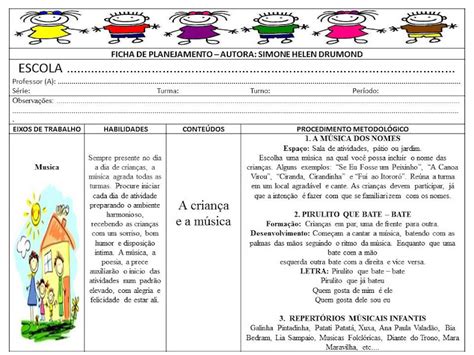 Plano De Aula Maternal 1 Pdf