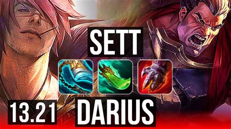 SETT Vs DARIUS TOP Comeback 300 Games 13 4 8 Dominating EUW