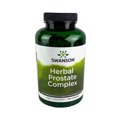 Swanson Herbal Prostate Complex Mens Supplement With Pygeum Saw Palmetto And Nettle 200 Capsules