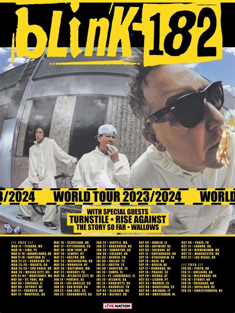Event Blink 182 19022024 Brisbane Entertainment Centre Australia