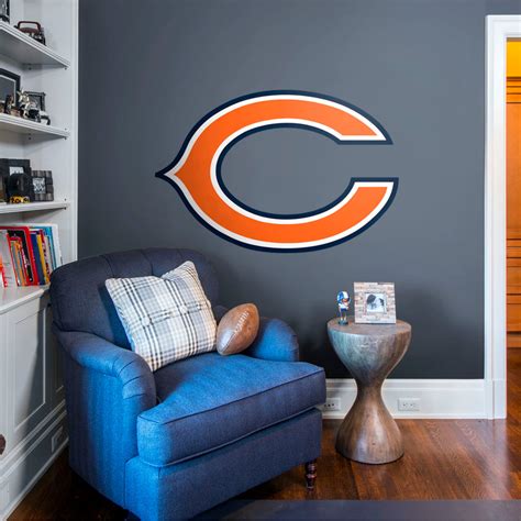 Chicago Bears C Logo Removable Wall Decal Fathead Official Site