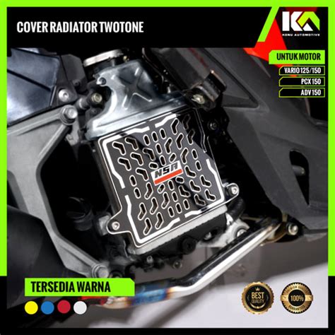 Jual Cover Radiator Honda Vario 125 150 Pcx 150 Adv 150 Twotone Black List Gold Jakarta