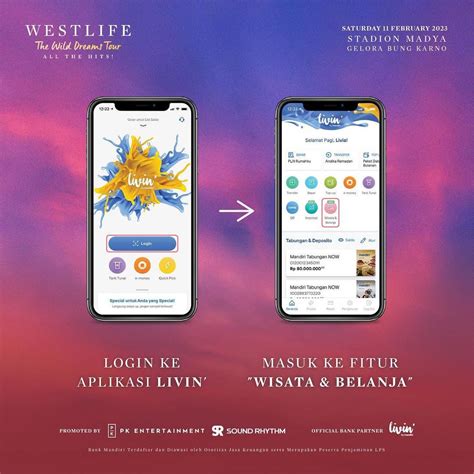 Cara Beli Tiket Westlife Di Livin Mandiri Dan Westlifeinjakarta