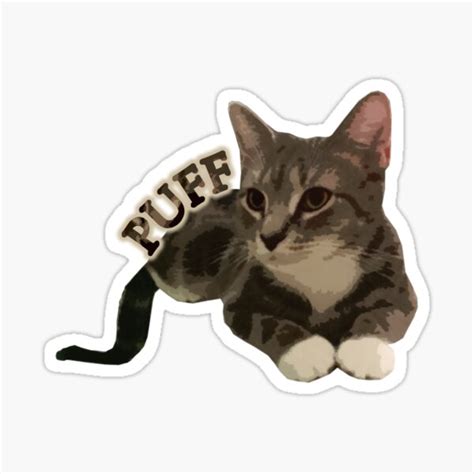 Puff Sticker By Outragegraphics Redbubble