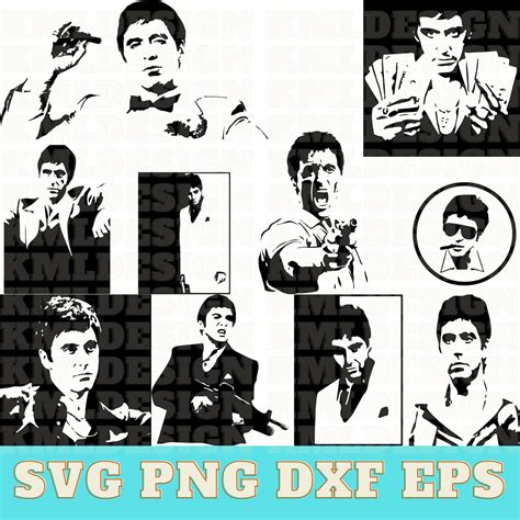 Scarface Svg Bundle Scarface Vector Scarface Clipart Tonymontana