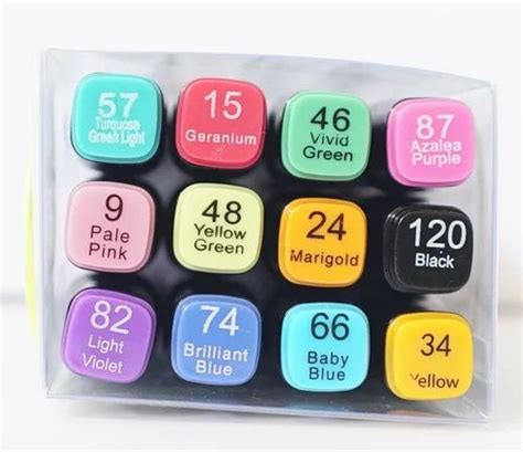 Touch Cool 12 Colours Twin Head Markers at ₹ 650/box | Color Marker in ...