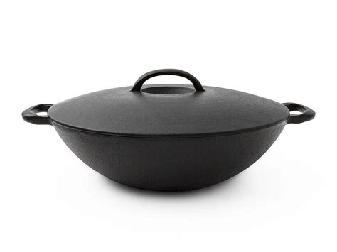 Wok Pfanne Mit Deckel Aus Gusseisen Manufaktur Iwachu