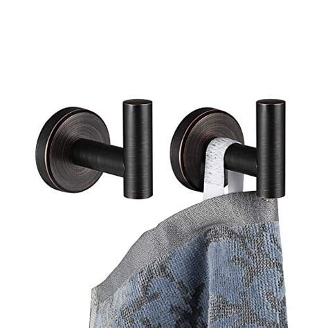 JQK Bathroom Towel Hook Oil Rubbed Bronze 304 Stainless Steel Coat