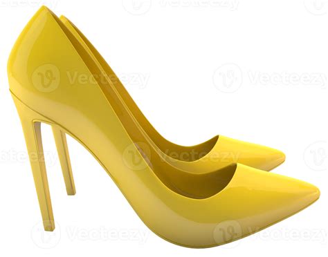 Yellow Shoes For Women Side View Of Pair Of 3d Shoes 20905895 Png