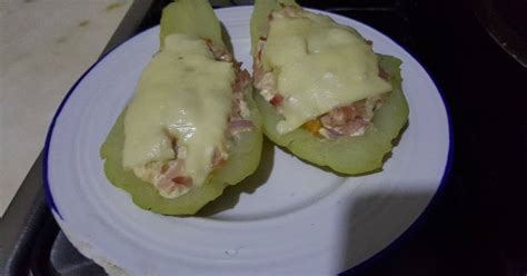 Chayote rellenos de jamón Receta de Luz Cocina a Mi estilo Cookpad