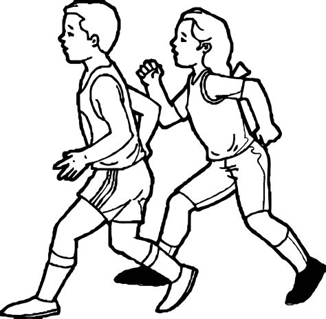 Physical Activity Coloring Page