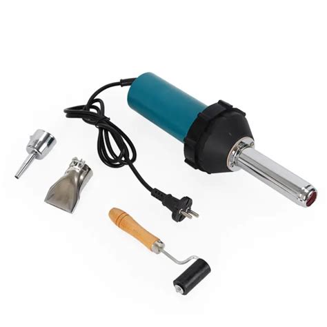 HOT AIR WELDER Kits Plastic Welding Gun Nozzle Roller Hot Air Torch 220V 1080W 44 22