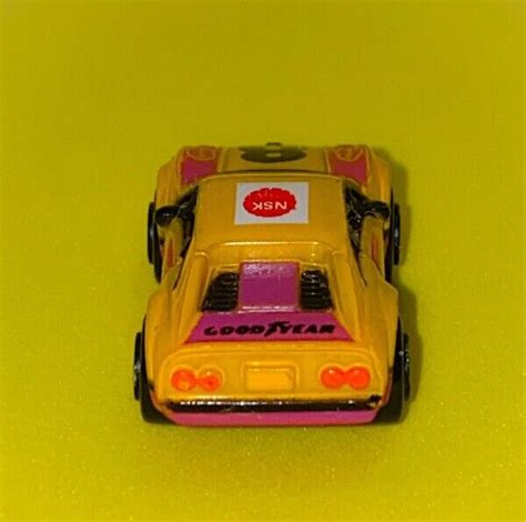 Vintage Micro Machines Ferrari 308 Yellow And Pink Rare Color 1987 Galoob