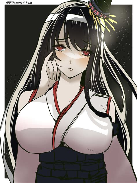 Long Hair Solo Anime Anime Girls Kantai Collection Fusou Kancolle