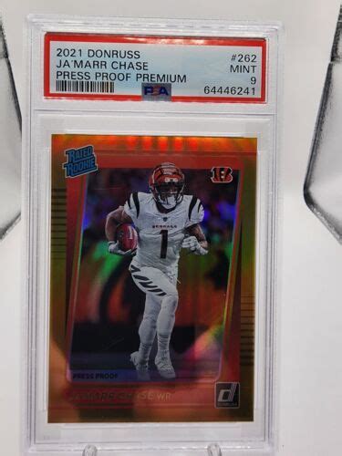 Donruss Gold Holo Press Proof Premium Rated Rookie Jamarr Chase Rc