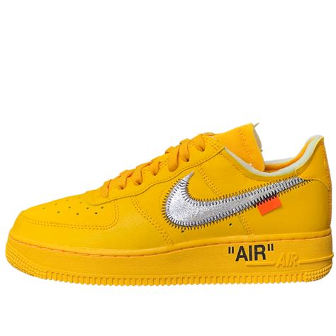 Nike Air Force 1 Low Off-White University Gold – ChillyKicks