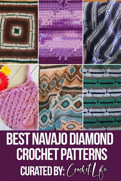 12 Beautiful Navajo Diamond Crochet Patterns Crochet Life