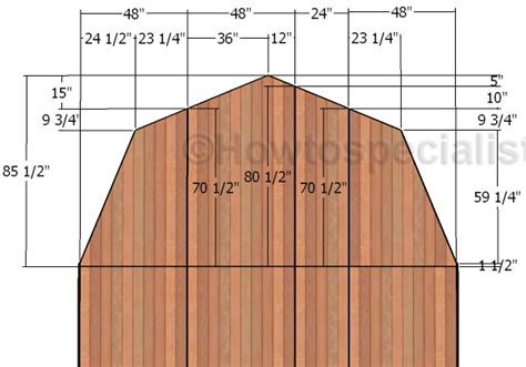 14x16 Barn Shed Roof Plans Howtospecialist How To Build Step By