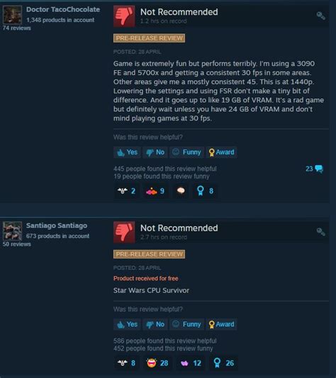 Star Wars Jedi Survivor Flooded With Negative Reviews On Steam