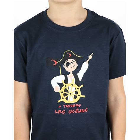 T Shirt Pirate Boy Marine Vendée Globe