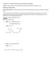 G Bi Lesson Notes Pdf G Lesson Proving Statements About