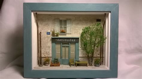 Reservedminiature Framed Dollhouse Storefront Etsy Canada Room Box