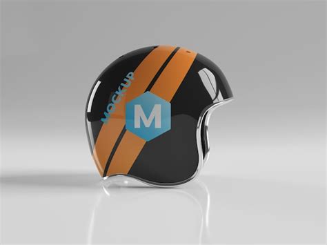 Capacete De Moto Isolado Maquete Psd Premium