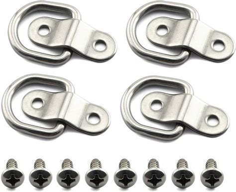 Amazon Hj Garden Pcs Stainless Steel D Ring Tie Down Anchors