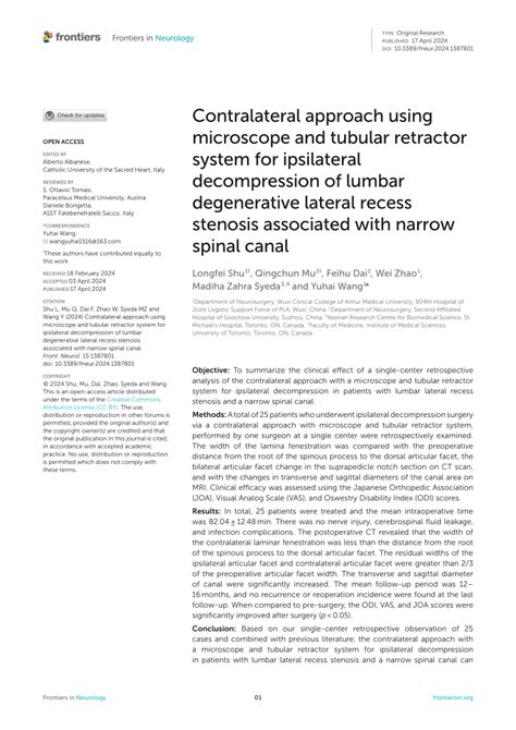 (PDF) Contralateral approach using microscope and tubular retractor ...