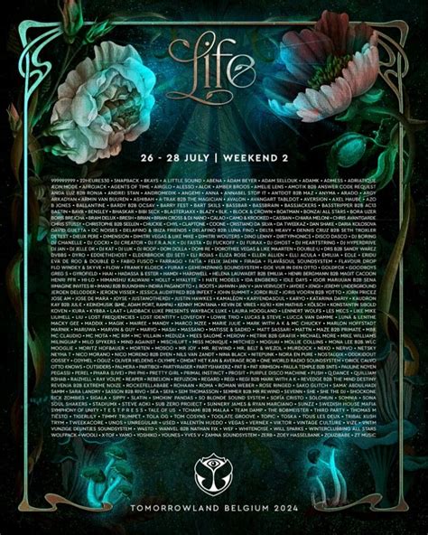 Tomorrowland Releases The Full Timetable For Its Special 20 Year