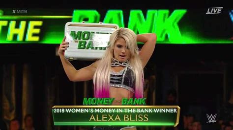 Alexa Bliss Wins Womens Money In The Bank Ladder Match At WWE Money In