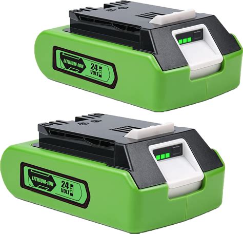 Bonacell 2pack 3500mah Replacment For Greenworks 24v Battery 29842 29852 Lithium