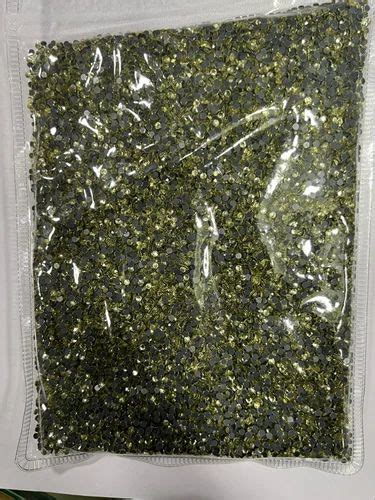 Round Green Hot Fix Beads For Necklace Size Mm At Rs Pack In Mumbai