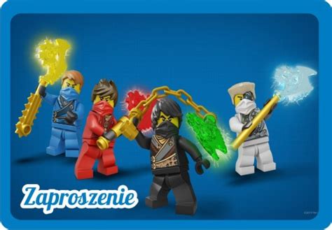 Zaproszenia Urodzinowe Dla Dzieci Lego Ninjago Allegro Pl