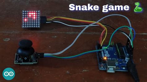 Snake Game Project With Arduino Dot Matrix Display Snake Game Youtube