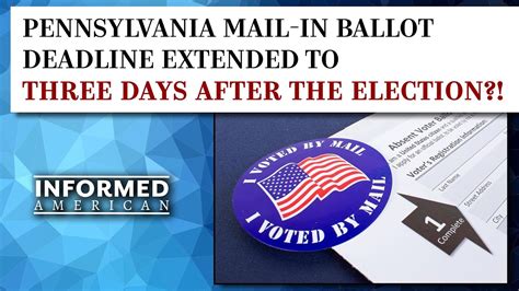 Biden Handed The Election Pa Mail In Ballot Deadline Extended To Three Days After The Election