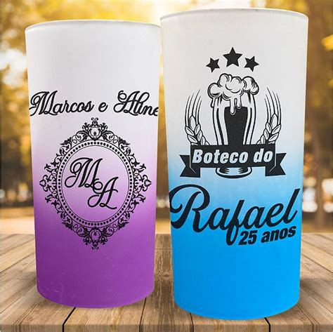 Copo Degrade Personalizado Long Drink Neon E Cores Festas E Eventos