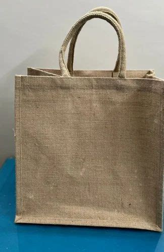 10kg Plain Brown Jute Shopping Bag Size 15x12 Inch Lxw At Rs 62