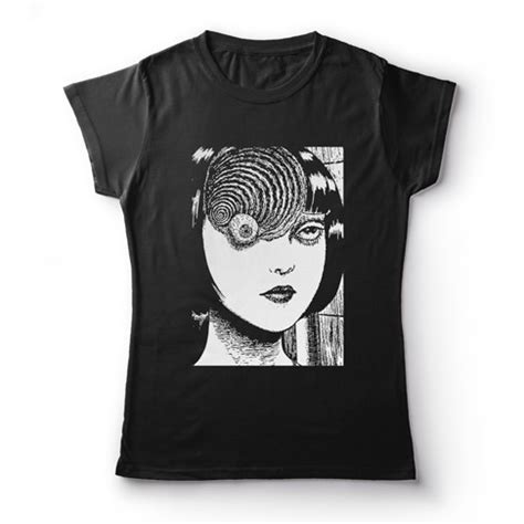 Camiseta Feminina Baby Look Anime Junji Ito Uzumaki Horror Shopee Brasil