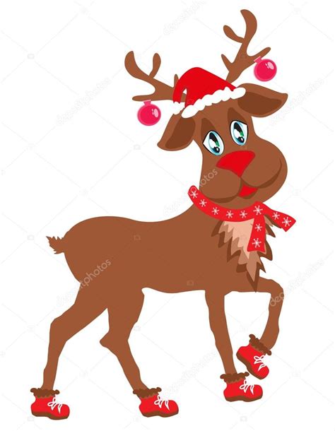 Cute Christmas Reindeer Stock Vector Image By Jackybrown